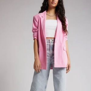 Open Edit Oversized One Button Blazer